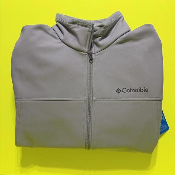 Columbia Other - Columbia Softshell Jacket Full Zip Bowen Lake II Light Gray  XM2159 039 Men